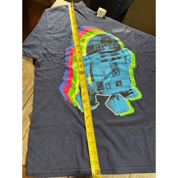 Star Wars Mad Engine‎ 2010 R2-D2 Womens T-Shirt Large Cotton Blue - Picture 10 of 10